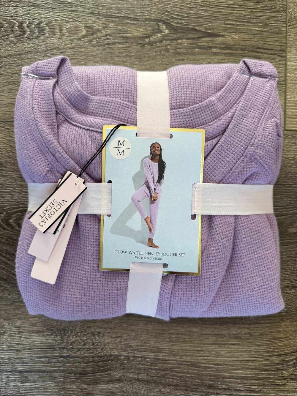 ⭐️NWT⭐️ Victoria's Secret Glow Waffle Henley Pajama Jogger Set, Lavender Purple